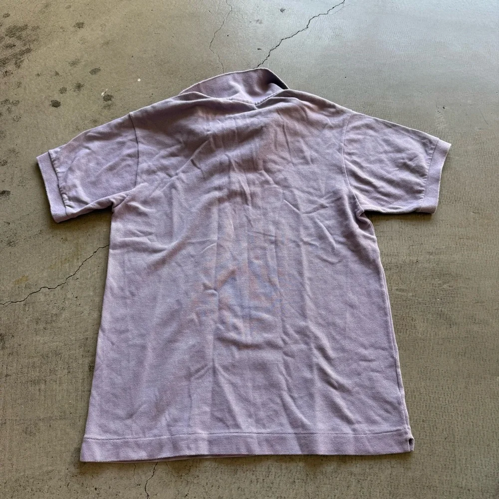 Lacoste / polo shirt / lilac - lite purple / size 2 - Picture 6 of 6